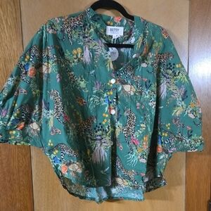 Tropical Jungle Print Blouse